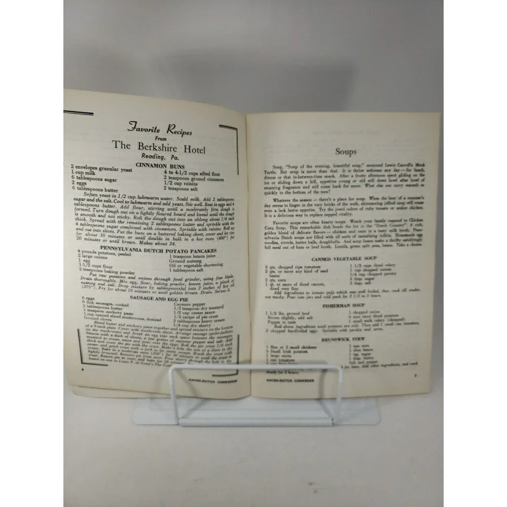 Vintage Amish Dutch Cookbook Ruth Redclay Dutch Cupboard Gettysburg PA 1960s